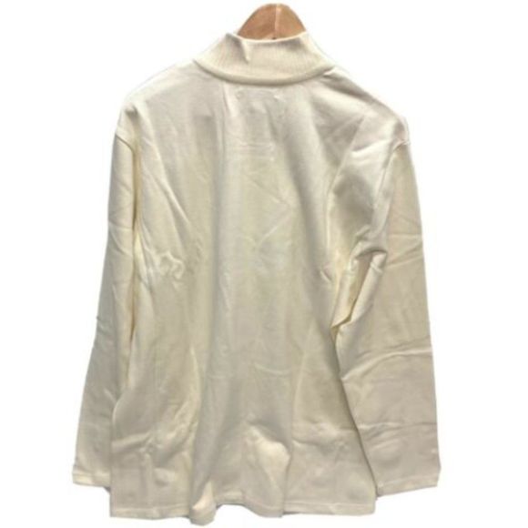 Cutter & Buck Mens Sweater Pullover Ivory 1/4 Zip  Sz 3X Supima Cotton - Pockets - Picture 2 of 4
